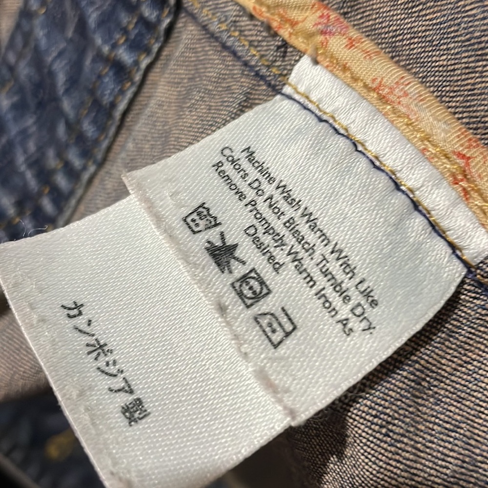 Eddie Bauer Stretch Button Down Denim Jacket - Picture 8 of 13